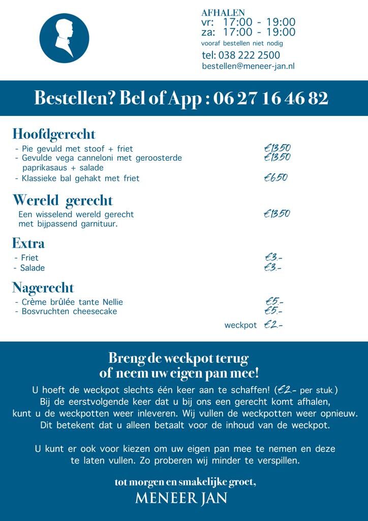 afhalen diner Zwolle